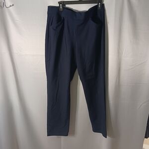 Chico's Dark Blue Pull On Stretch Women's Pants Size 2R (12R)